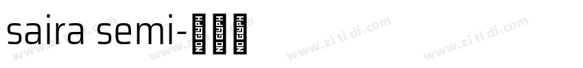 saira semi字体转换 saira semi字体转换